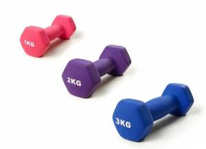 Гантель виниловая "ATLAS SPORT", 2 кг (фиолетовая) (1 ШТ)