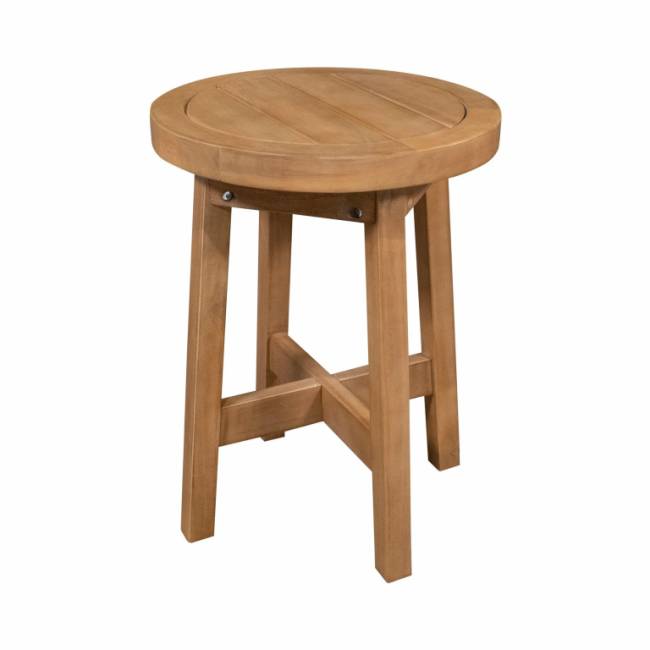 Столик деревянный кофейный Ravona натуральный Ø400х530 мм