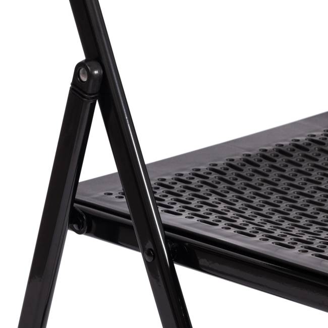 Стул складной FOLDER (mod. 3016) каркас: металл, сиденье/спинка: пластик, 48,5 х 48 х 82,5 см, black (черный) (Комплект из 6 шт.) черный каркас: металл, сиденье/спинка: пластик