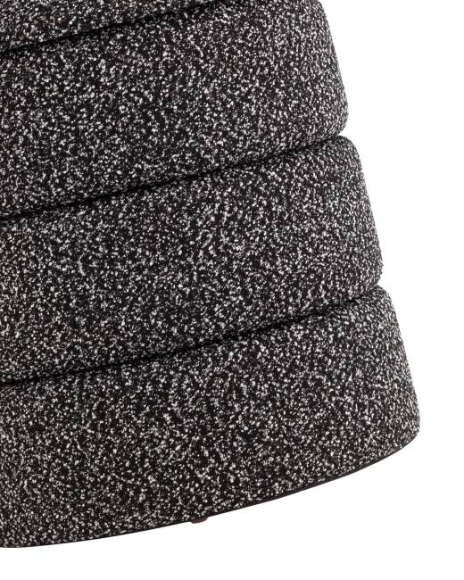 Пуф с ящиком Hive XS букле черный меланж