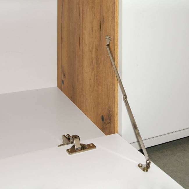 Комод большой с верхней полкой Бэль, цвет дуб крафт золотой/белый премиум Комод большой с верхней полкой Бэль, цвет дуб крафт золотой/белый премиум