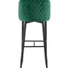 Стул барный Оскар велюр изумрудный