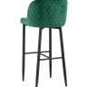 Стул барный Оскар велюр изумрудный
