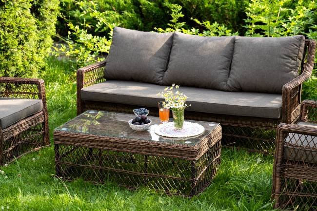 "Гранд Латте" лаунж-зона из искусственного ротанга, цвет коричневый "Гранд Латте" лаунж-зона из искусственного ротанга, цвет коричневый