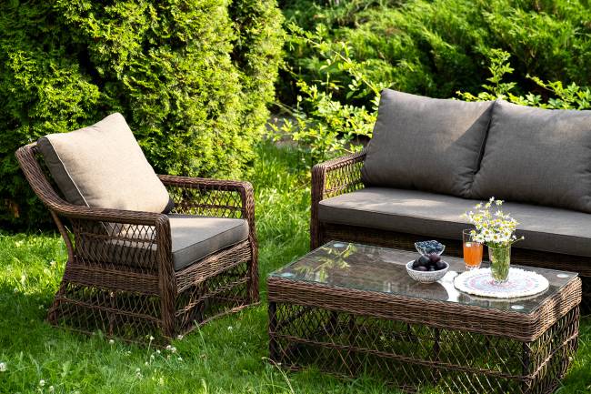 "Гранд Латте" лаунж-зона из искусственного ротанга, цвет коричневый "Гранд Латте" лаунж-зона из искусственного ротанга, цвет коричневый