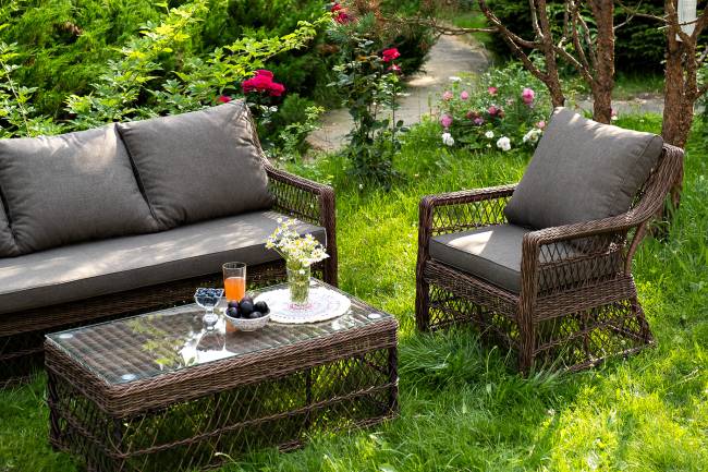 "Гранд Латте" лаунж-зона из искусственного ротанга, цвет коричневый "Гранд Латте" лаунж-зона из искусственного ротанга, цвет коричневый