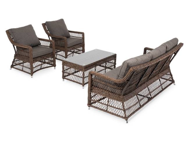 "Гранд Латте" лаунж-зона из искусственного ротанга, цвет коричневый "Гранд Латте" лаунж-зона из искусственного ротанга, цвет коричневый