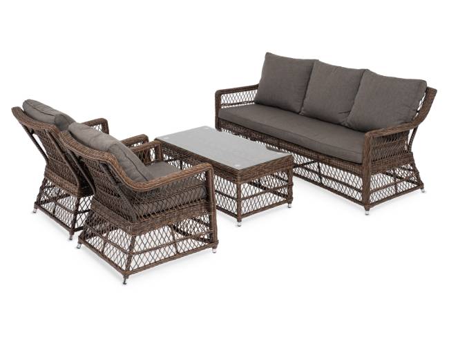 "Гранд Латте" лаунж-зона из искусственного ротанга, цвет коричневый "Гранд Латте" лаунж-зона из искусственного ротанга, цвет коричневый