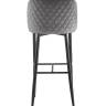 Стул барный Оскар велюр серый