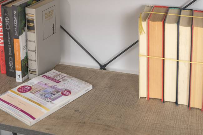 TV-тумба со стеллажом Трувор 13.151.02 цвет дуб гранж песочный/интра