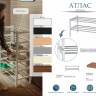 Обувница Атлас слоновая кость