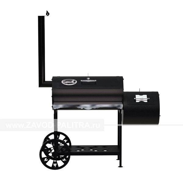 Гриль-Смокер XL, из стали толщиной 5 мм в термостойкой покраске Гриль-Смокер XL, из стали толщиной 5 мм в термостойкой покраске