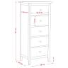 Leset Комод "Мира-5" (Комод 05) Чёрный