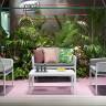 Подушка для дивана Net Bench серый Sunbrella 535х1055х70 мм