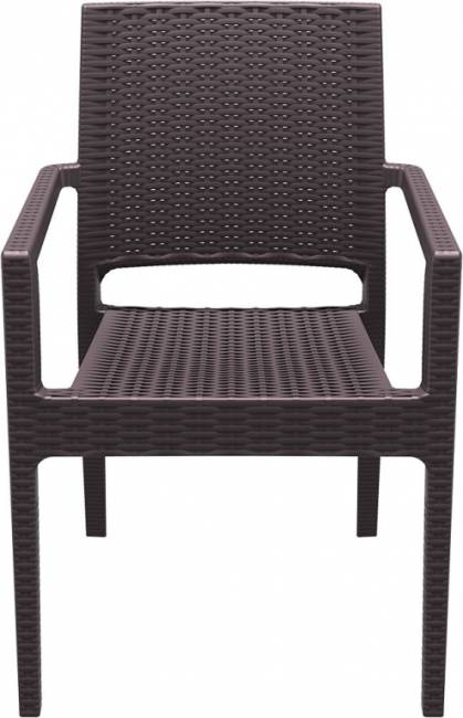 Комплект пластиковой мебели Miami Ibiza коричневый