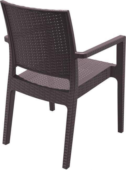 Комплект пластиковой мебели Miami Ibiza коричневый