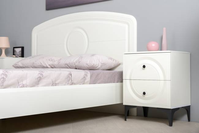 Валенсия Спальня № 31 цвет белый шагрень