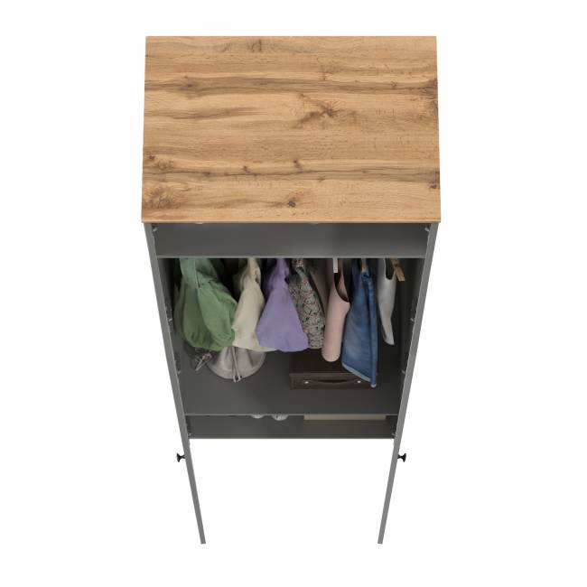 Шкаф Остин 13.224 цвет серый графит/дуб крафт золотой Шкаф Остин 13.224 цвет серый графит/дуб крафт золотой