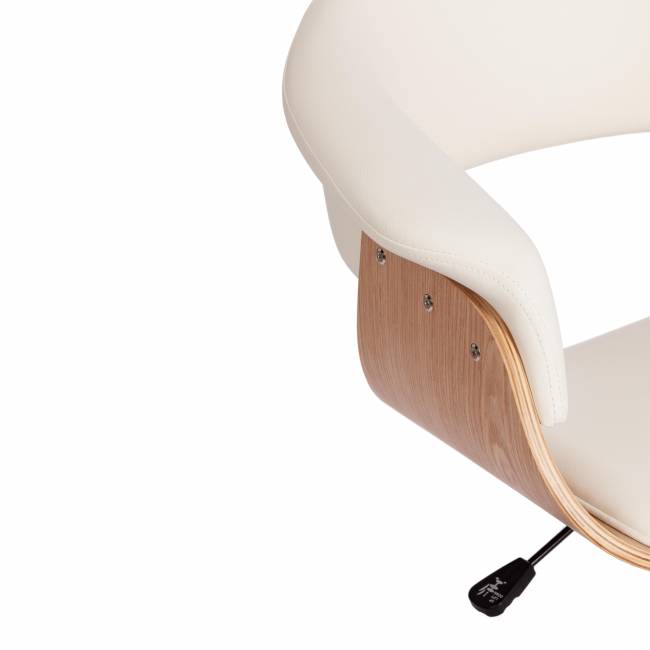 Кресло VIMTA натуральный, кож/зам белый белый Кресло VIMTA натуральный, кож/зам белый белый