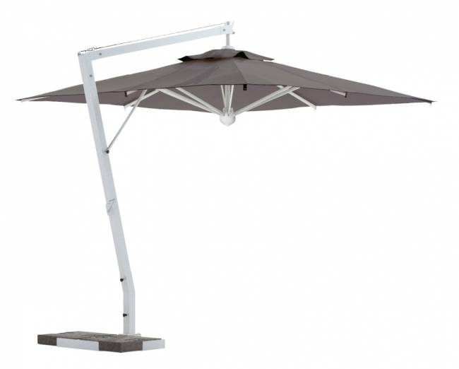 Зонт профессиональный 3х4 м Rimini Braccio белый, серо-коричневый 3000х4000 мм Зонт профессиональный 3х4 м Rimini Braccio белый, серо-коричневый 3000х4000 мм