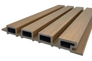 Вертикальная стеновая панель ДПК NauticPrime Line Co-Extrusion 219*26*4000мм, цвет Тик