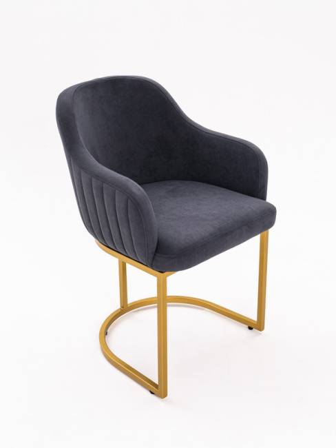 Стул Amely Grafit / Gold