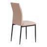 Стул CAPRI (mod. 39) металл, вельвет, 49.5 х 41 х 93,5 см, Beige (бежевый) HLR8 / черный (Комплект из 4 шт.) Beige (бежевый) HLR8 / черный металл, вельвет