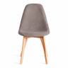 Стул CINDY SOFT (mod. C1021F1-1) фактурный велюр/дерево бук, 55 х 48 х 83 см, Серый LY1701-26 / натуральный (Комплект из 4 шт.) серый