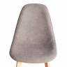Стул CINDY SOFT (mod. C1021F1-1) фактурный велюр/дерево бук, 55 х 48 х 83 см, Серый LY1701-26 / натуральный (Комплект из 4 шт.) серый