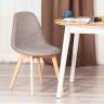 Стул CINDY SOFT (mod. C1021F1-1) фактурный велюр/дерево бук, 55 х 48 х 83 см, Серый LY1701-26 / натуральный (Комплект из 4 шт.) серый