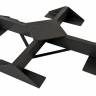 Зонт профессиональный четырехкупольный 7х7 м Wood Poker имитация ироко, слоновая кость 7000х7000 мм