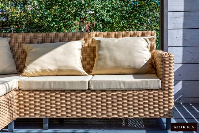 MOKKA БЕЛЛА / BELLA диван угловой, соломенный