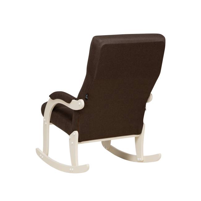 Кресло-качалка Leset Дэми Слоновая кость Malmo 28 (коричневый) Кресло-качалка Leset Дэми Слоновая кость Malmo 28 (коричневый)