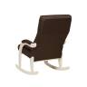 Кресло-качалка Leset Дэми Слоновая кость Malmo 28 (коричневый) Кресло-качалка Leset Дэми Слоновая кость Malmo 28 (коричневый)