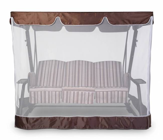 Тент-крыша + москитная сетка Барышня 247х170х185, шоколад