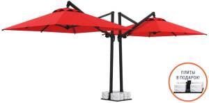 Зонт профессиональный двухкупольный 7.5х4 м Banana Plus Double 7500х4000 мм