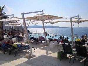 Зонт профессиональный 3х4 м Pompei Braccio белый, слоновая кость 3000х4000 мм