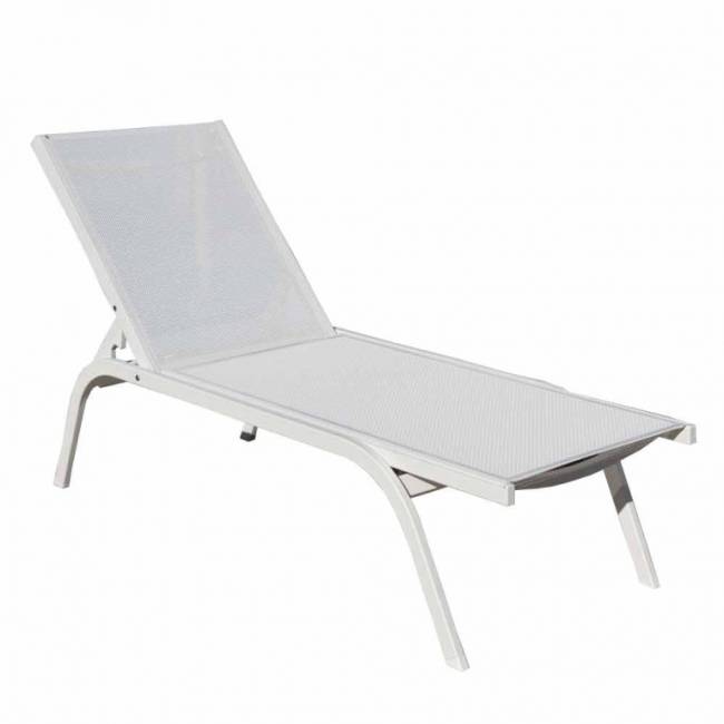 Шезлонг-лежак металлический Style 1970х620х400 мм