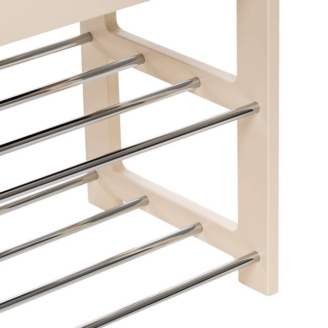 Банкетка Leset "Грейс" Дуб шампань V18 бежевый, каретная стяжка