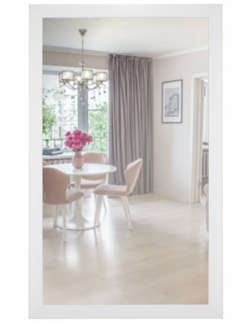 Зеркало настенное BeautyStyle 11 белый 118 см х 60,6 см